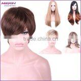 Short In Stock Synthetic Human Hair Full Lace Wig thumbnail-5