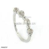Lovely Bowknot Antique Copper Zircon Diamond Ring For Girls thumbnail-2