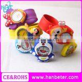 2015 New Hot China Factory Japan Movement Silicone Slap Watch for Children Watch thumbnail-1