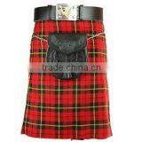 Black and Red High Quality Scottish Kilt TRI-1605 thumbnail-1