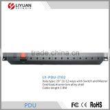 LY-PDU-IT02 Safewell 19inch 1u Basic Server Rack PDU Without Switch and Master Overload