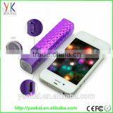 Customized Logo Pass Certificate Rohs Power Bank With Lipstick New Design