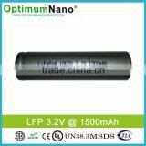 18650 3.2V1500mAh Li-ion Rechargeable Batteries Lifepo4 thumbnail-1