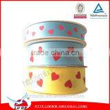 Wholesale Heart Printed Satin Ribbon For Valentine's Day