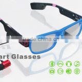 2015 new video glasses with bluetooth, camera, flash light