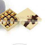 Yellow 16 Insert Paper Box for Chocolate