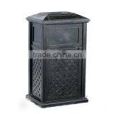 2015 Waste Bin Specific Use and Outdoor Furniture General Use Garden Dustbin Hot Sale Aluminum Dustbin Garden Furniture thumbnail-1