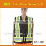 New Fashion Safety Vest Reflective Security Vest Black Traffic Reflective Vest
