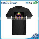 Cheap EL Visualizer Sound Activated LED T Shirt Wholesale
