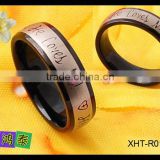 fashion 316l stainles steel ring with magnets for christmas gift