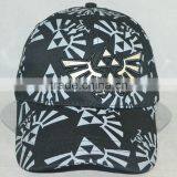 Professional Custom 6 Panel Black 100% Cotton, the Logo in Front of the 3 d Embroidery, 58 cm Size