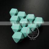20*20*20mm Painted Color Green Wood Beads Polyhedron Beads DIY Findings Supplies 3000051 thumbnail-2