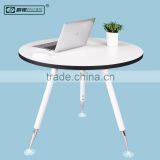 Easy Assembly Modern Design Office Round Desk Wood Steel