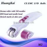 Derma roller skin care beauty roller with LED light and micro crrent