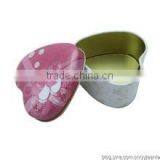 Small Cute Heart Shape Tin Box for Mini Gift Packaging