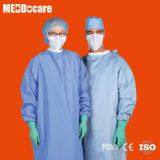 Hospital Medical Sterilized Scrub Surgeon Gown Disposable Cloth Surgical Gowns With Velcro Back thumbnail-1