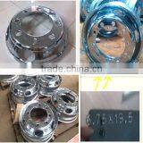 19.5x6.75 Front Steel Jiujiu Chrome Wheels thumbnail-1