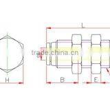 Plastic Tube Fitting, Bulkhead Union , Push in Tube Fitting thumbnail-2