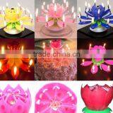 High Quality Fireworks Music Rotating Birthday Candle/decoration for Party-electric Candle thumbnail-3