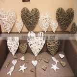 2017 party decoration woven wicker heart