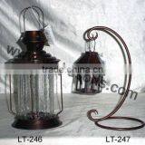 Geometric Pierced Design Decorative Led Metal Candle Lantern thumbnail-3
