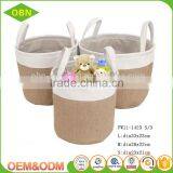 Customized Set 3 Foldable Collapsible Laundry or Toy Fabric Storage Basket thumbnail-1