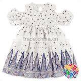 Fairy Summer Purple Floral Baby Girl Puff Sleeve Dress thumbnail-5