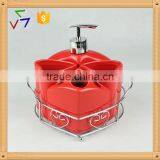 Ceramic Porcelain Bathroom Accessories Set,ceramic Bathroom Set,ceramic Bathroom Accessory,ceramic Bath Set thumbnail-5