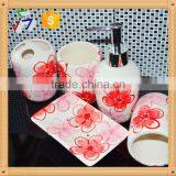 4pcs Ceramic Colorful Bathroom Set thumbnail-1