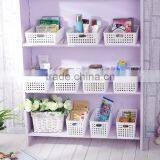 Plastic Baskets With Handles, Plastic Storage Baskets thumbnail-1