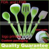 2016 New Set of 7 /5 Silicone Kitchen Cooking Tool Set Silicone Utensil Set Solid Silicone Kitchen Utensils Set thumbnail-1