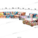 OZ224 New Design Luxury Multi Color Velvet Fabric Living Room Sectional Home Furniture Soft Fabric Sofa thumbnail-5