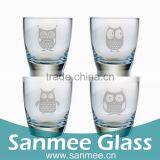 4PCS Drinkware Gift Set Owl Pattern Logo Design Glassware thumbnail-1