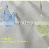 Acrylic Clear Flying Pigeon Product Accessories Hanging Ornament thumbnail-1
