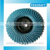 Chinese high quality zirconia abrasive wheel flap disc 100mm X 16mm