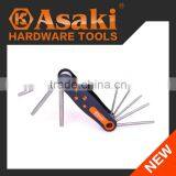 8 PCS Folding Hex Key Wrench Set thumbnail-1
