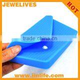 Fashion Blue Korea Style Envelope Clutch Chain Purse Silicone Bag For Womens Coin Bags Cosmetic Bag thumbnail-1