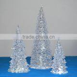 NEW LED 7 Color Height 9cm Changing Plastic Christmas Baubles Tree Night Light Lamp New Year Decoration Xmas Light Gift thumbnail-3