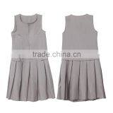 Girls School Uniform Pinafore, Pinafore School Uniform, Cotton Pinafore Dress thumbnail-1