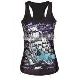 OEKOTEX-CERTIFICATE Factory Custom 100% Polyester All Over Sublimation Printing Sleeveless Shirt thumbnail-1