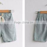 Newest Kids Boy LINEN Shorts Korean Version of Casual Pants thumbnail-2