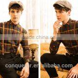 New Design Made to Measure Checks Cotton Slim Men Shirt BSB009 thumbnail-3