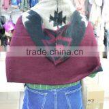 2017 Winter the Latest Knitted Acrylic Lady New Stole With Cap thumbnail-3