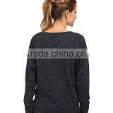 Women Round Collar Jumper Pullover Necklines Females Solid Color Fleece Sweatshirt thumbnail-2
