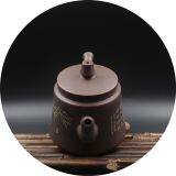 Kung Fu Teapot Bamboo Carving Pure Handmade Tea Pot thumbnail-3