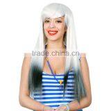 Women Cosplay Colorful Long Hair Wigs Lace Front Wig For Party Funny Female Wigs For Halloween thumbnail-3