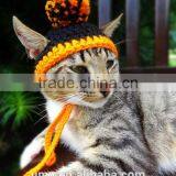 Cat Hat Costume The Halloween Pom Pom Beanie For Cats And Small Dogs thumbnail-2