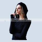 High Quality Custom 100% Cotton Exercise Gym Plain Hoodie With Glove thumbnail-2