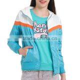 2015 New Fashion Short Woman Custom Nylon Varsity Jackets thumbnail-5