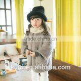 Girls Winter Coats Kids Faux Fur Jackets Children Outerwear Fashion Brand O-Neck Flower Decoration Clothing New 2016 thumbnail-5